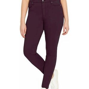 Buffalo David Bitton Women's Burgundy Skinny Pants